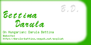 bettina darula business card